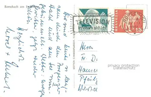 AK / Ansichtskarte Rorschach_Bodensee_SG Hafen 