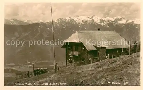 AK / Ansichtskarte Millstatt_Millstaettersee Alexanderhuette Millstatt_Millstaettersee