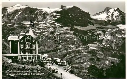 AK / Ansichtskarte Clariden Hotel Klausenpasshoehe Kammlistock und Scheerhorn Clariden