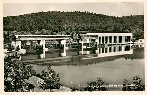 AK / Ansichtskarte Rheinfelden_AG Kraftwerk Kyburg Schwoerstadt Rheinfelden AG