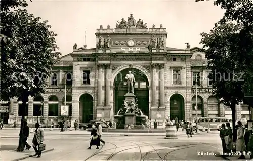 AK / Ansichtskarte Zuerich_ZH Hauptbahnhof Zuerich_ZH