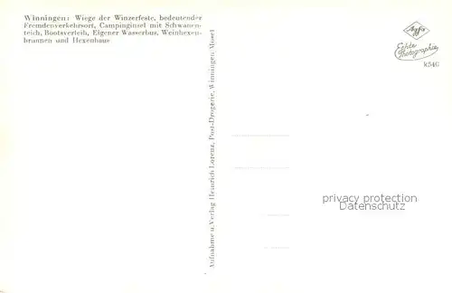 AK / Ansichtskarte Winningen_Mosel Fliegeraufnahme Winningen Mosel