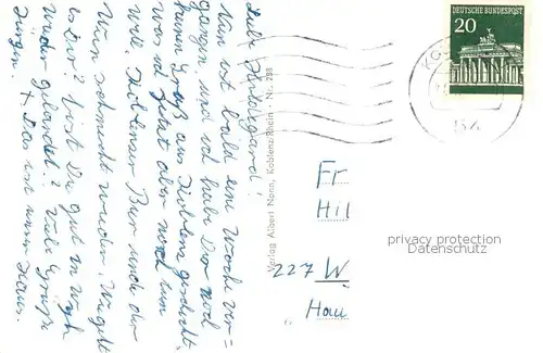 AK / Ansichtskarte Koblenz__Rhein Schloss Fliegeraufnahme 