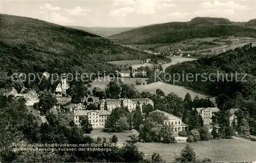 AK / Ansichtskarte Bad_Brueckenau Panorama mit den Rhoenbergen Bad_Brueckenau