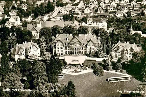 AK / Ansichtskarte Falkenstein_Bayerischer_Wald Fliegeraufnahme Sanatorium 