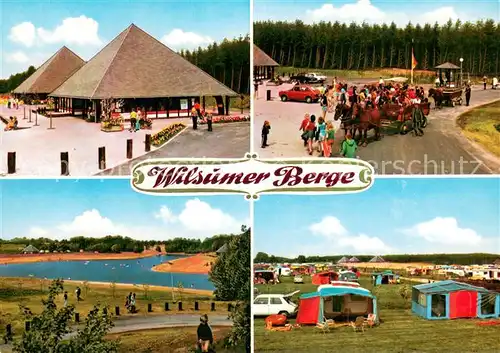 AK / Ansichtskarte Wilsum Erholungsgebiet Wilsumer Berge Campingplatz Strandbad Caravan Kutschen Wilsum