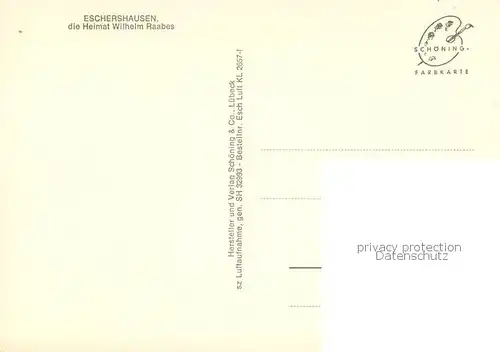 AK / Ansichtskarte Eschershausen_Holzminden Fliegeraufnahme Teilansicht Eschershausen Holzminden