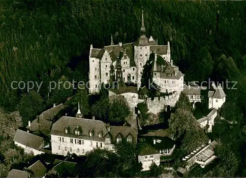 AK / Ansichtskarte Lauenstein_Oberfranken Fliegeraufnahme Burg Lauenstein Lauenstein_Oberfranken