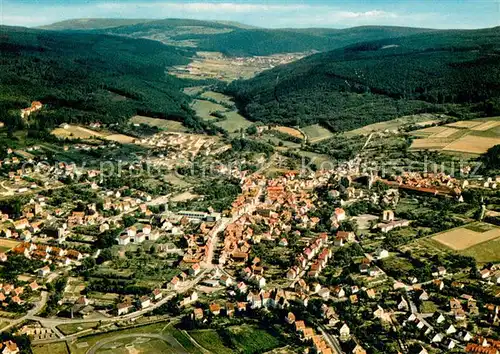 AK / Ansichtskarte Kaufungen_Hessen Fliegeraufnahme Panorama Kaufungen Hessen