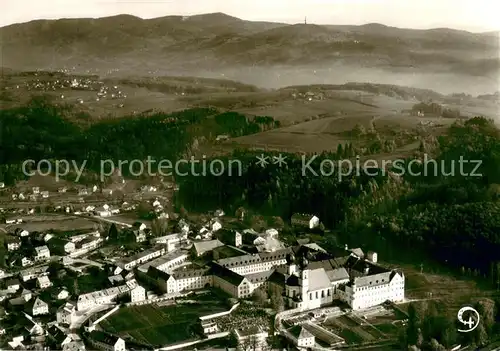 AK / Ansichtskarte Metten_Donau Fliegeraufnahme Teilansicht Metten Donau