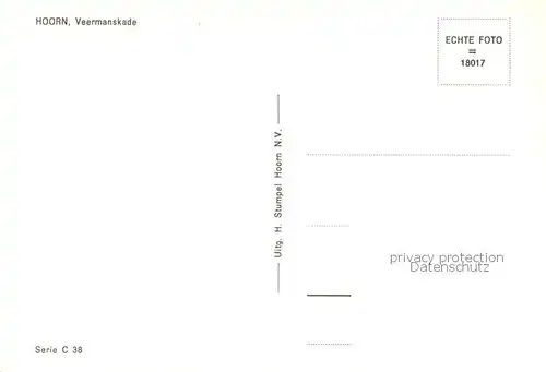 AK / Ansichtskarte Hoorn Veermanskade Hoorn
