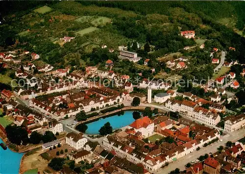 AK / Ansichtskarte Karlshafen_Bad Fliegeraufnahme Teilansicht Karlshafen_Bad