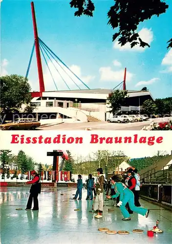 AK / Ansichtskarte Braunlage Eisstadion Eisstockschiessen Braunlage