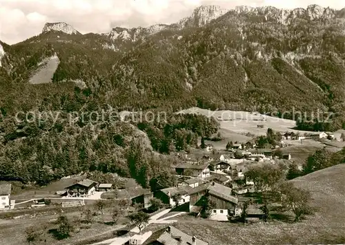 AK / Ansichtskarte Bach_Aschau_Chiemgau Fliegeraufnahme 