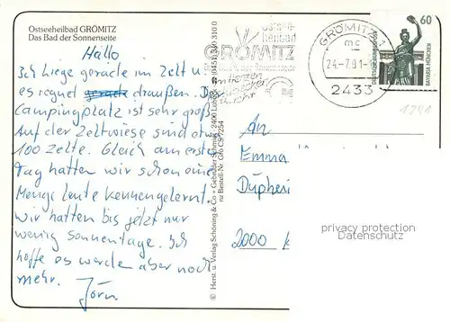 AK / Ansichtskarte Groemitz_Ostseebad Fliegeraufnahme Groemitz_Ostseebad