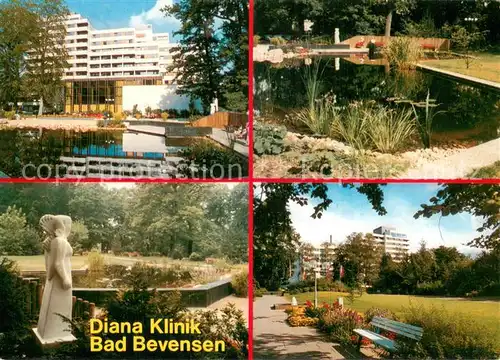 AK / Ansichtskarte Bad_Bevensen Diana Klinik Park Weiher Bad_Bevensen