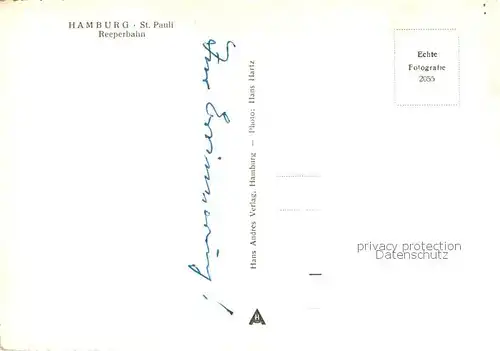AK / Ansichtskarte St_Pauli_Hamburg Reeperbahn 