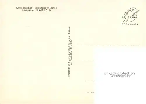 AK / Ansichtskarte Timmendorfer_Strand Maritim Hotel Timmendorfer_Strand