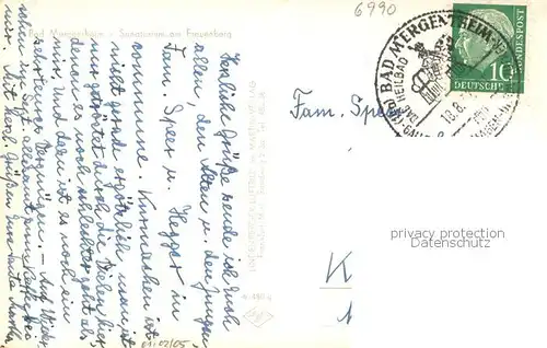 AK / Ansichtskarte Bad_Mergentheim Sanatorium am Frauenberg Bad_Mergentheim