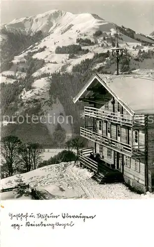 AK / Ansichtskarte Kitzbuehel_Tirol Gasthof und Skihaus Oberaigen Kitzbuehel Tirol
