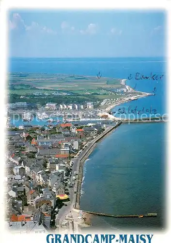 AK / Ansichtskarte Grandcamp_Maisy_Calvados Vue aerienne Grandcamp_Maisy_Calvados