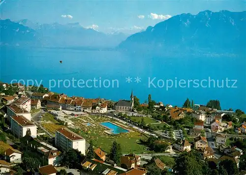 AK / Ansichtskarte Chexbres Lac Leman et les Alpes de Savoie Chexbres