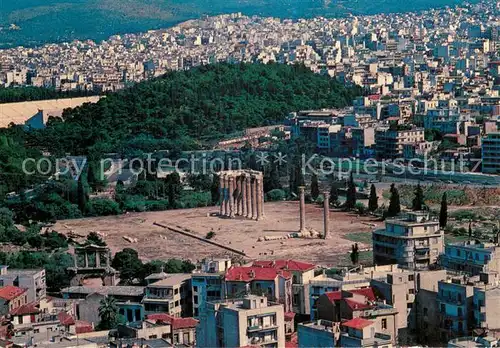 AK / Ansichtskarte Athen_Greece Blick auf den Tempel des Olympischen Zeus 