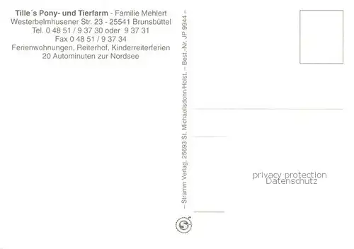 AK / Ansichtskarte Brunsbuettel Ferienhof Mehlert Spielplatz Gaststube Reiter Brunsbuettel