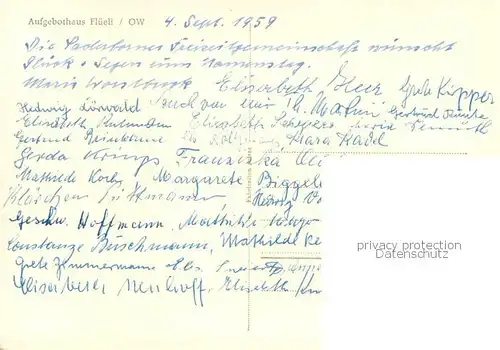 AK / Ansichtskarte Flueeli Ranft_Fluehli Ranft_OW Aufgebothaus 