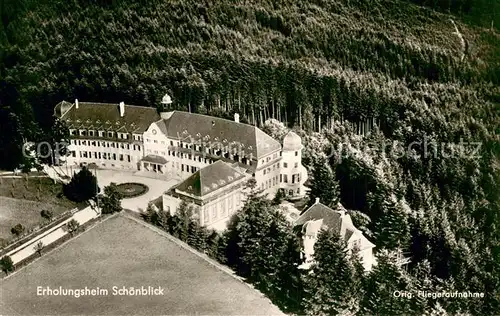 AK / Ansichtskarte Schwaebisch_Gmuend Erholungsheim Schoenblick Fliegeraufnahme Schwaebisch Gmuend