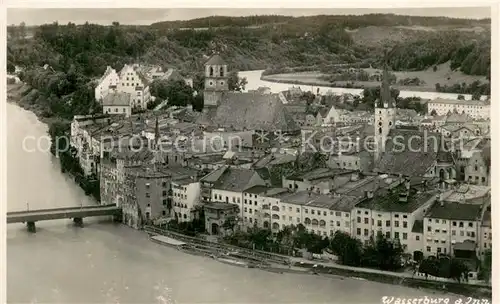 AK / Ansichtskarte Wasserburg_Inn Fliegeraufnahme Wasserburg Inn