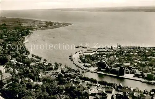 AK / Ansichtskarte Eckernfoerde_Ostseebad Fliegeraufnahme 