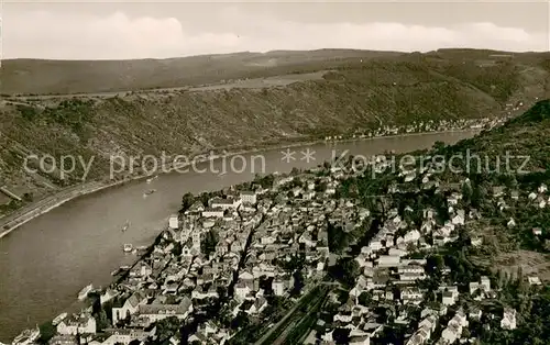 AK / Ansichtskarte Boppard_Rhein Fliegeraufnahme Boppard Rhein