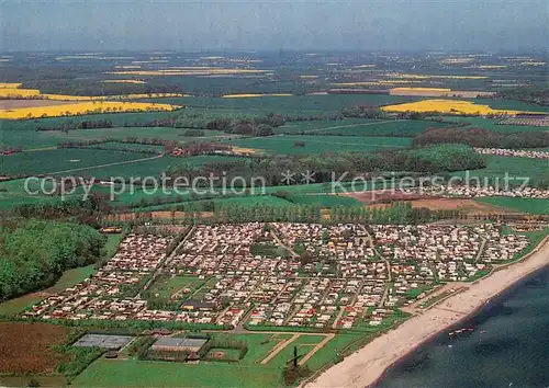 AK / Ansichtskarte Waabs Ostseefreizeitpark Booknis Fliegeraufnahme Waabs