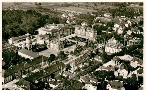 AK / Ansichtskarte Bruchsal Schloss Fliegeraufnahme Bruchsal