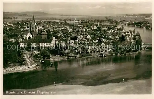 AK / Ansichtskarte Konstanz_Bodensee Fliegeraufnahme Konstanz_Bodensee