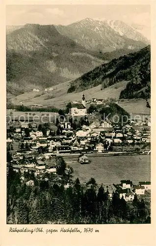 AK / Ansichtskarte Ruhpolding Fliegeraufnahme mit Hochfelln Ruhpolding