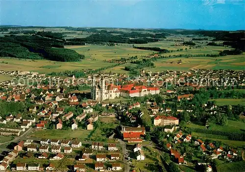AK / Ansichtskarte Ottobeuren Fliegeraufnahme Panorama Ottobeuren
