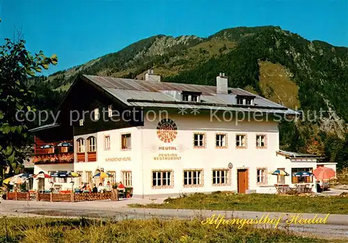 AK / Ansichtskarte Unken Alpengasthof Heutal Aussenansicht Unken