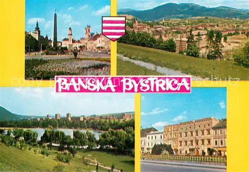 AK / Ansichtskarte Banska_Bystrica Teilansichten m. Obelisk Banska_Bystrica