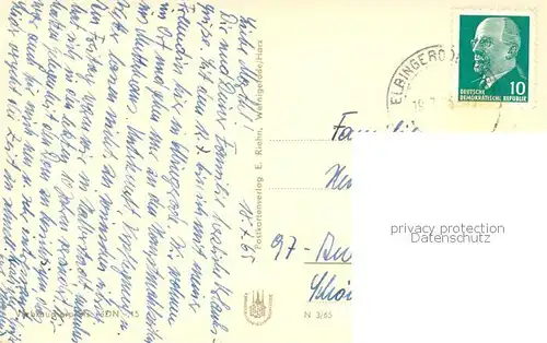 AK / Ansichtskarte Elbingerode_Harz Diakonissen Mutterhaus Neuvandsburg Elbingerode Harz