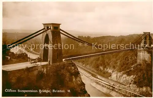 AK / Ansichtskarte Bristol_UK Clifton Suspension Bridge 