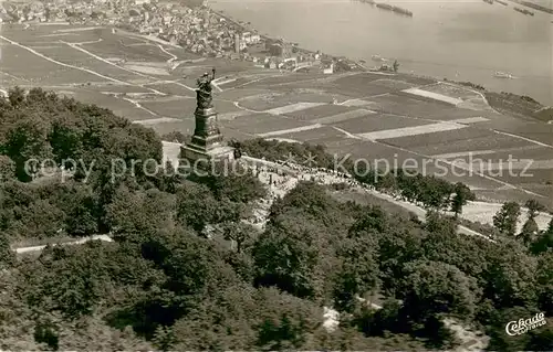 AK / Ansichtskarte Ruedesheim_am_Rhein mit Nationaldenkmal auf dem Niederwald 