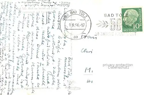 AK / Ansichtskarte Bad_Toelz Blick ins Isartal mit Juifen Demmeljoch Karwendel Bad_Toelz