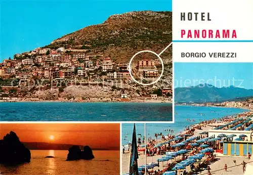 AK / Ansichtskarte Borgio_Verezzi Hotel Panorama Strand Kueste Borgio Verezzi