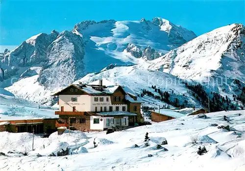 AK / Ansichtskarte Passo_Falzarego_IT La Marmolada Berghaus 