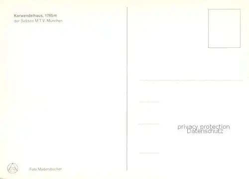 AK / Ansichtskarte Karwendelhaus_1765m_Tirol Blick ins Tal 