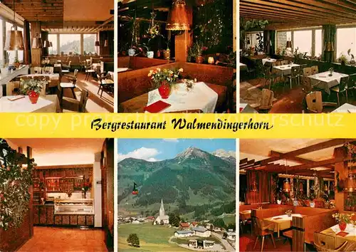 AK / Ansichtskarte Mittelberg_Kleinwalsertal Bergrestaurant Walmendingerhorn Teilansichten Mittelberg_Kleinwalsertal