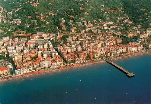 AK / Ansichtskarte Alassio_Liguria_IT Fliegeraufnahme Panorama 