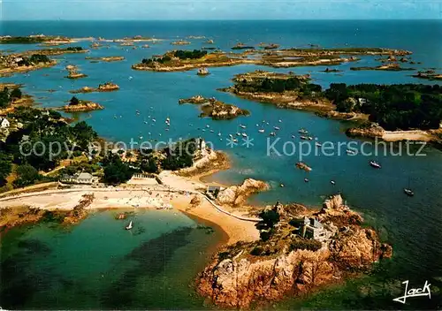 AK / Ansichtskarte Ile de Brehat Fliegeraufnahme La plage de Guerzido Ile de Brehat